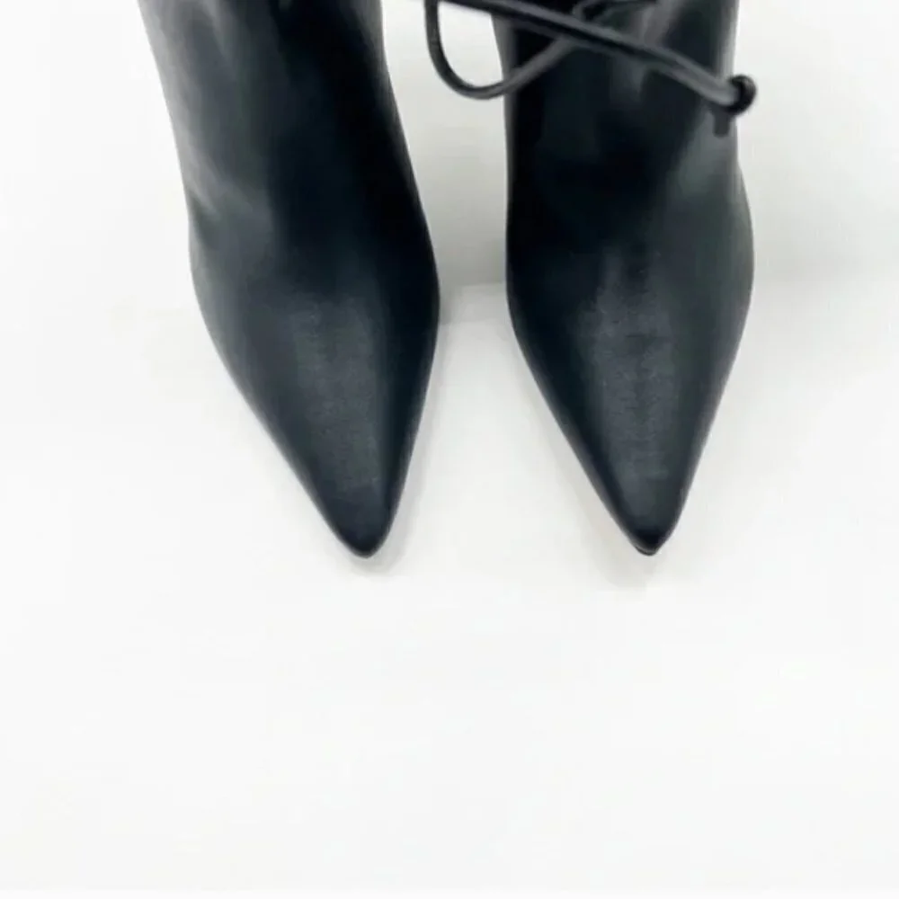 Good American Carla Over the Knee Boot NIB NEW Black